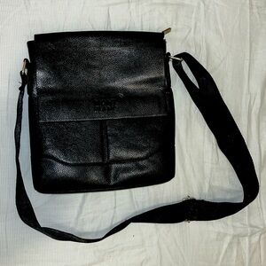 Black Leather MONTBLANC bag